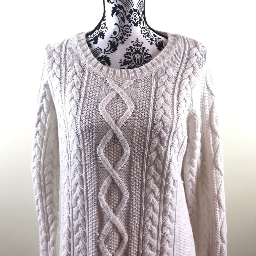 Women’s Warm Sweater White - Picture 2 of 6